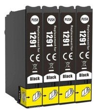 4 Black Ink Cartridges For Use