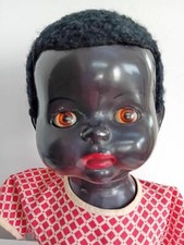 Vintage 1950s Pedigree 22 in Hard Plastic Black Walker Doll Spares or repair 855