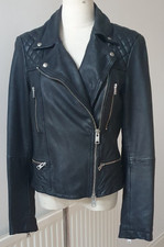 ***GORGEOUS*** ALL SAINTS CATCH BLACL LEATHER JACKET, UK12, US8, EU40