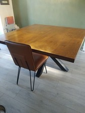 Solid Oak Square Dining Table