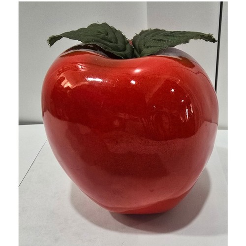 Vintage glass apple figurine - glass,