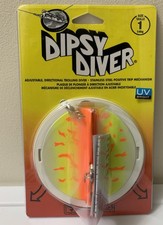 LUHR-JENSEN ' DIPSY DIVER SIZE 1 ' 146G ' ORANGE FIRE/CHROME BOTTOM ' UV BRIGHT