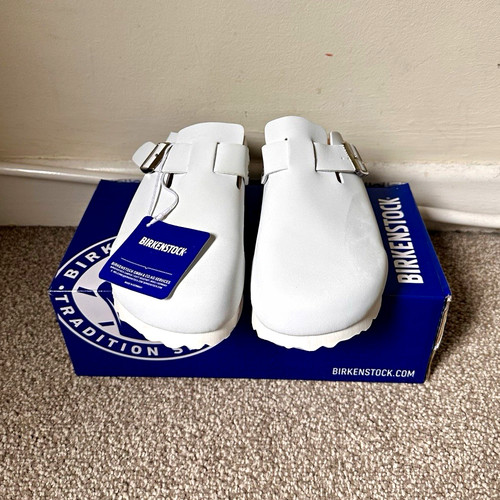 Birkenstock boston white - birkenstock,