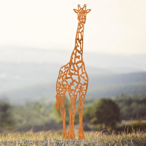 Rustic giraffe silhouette - rustic,