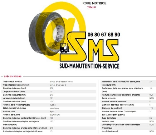 Drive wheel rubber pramac - rubber,