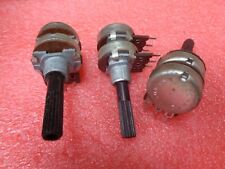 EGEN 100K Linear Dual Stereo Potentiometer 6mm Spindle 6pin Vintage Audio x3pc