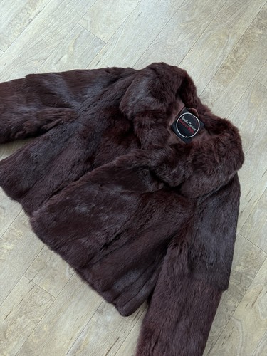 Vintage brown short fur coat - vintage,