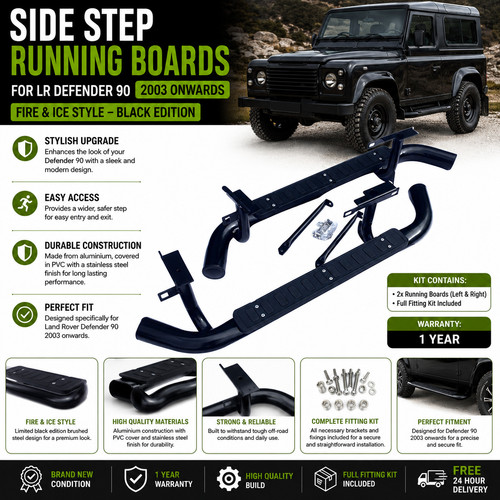 Side step running boards - side,
