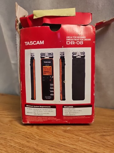 Tascam compact recorder - dr-08,