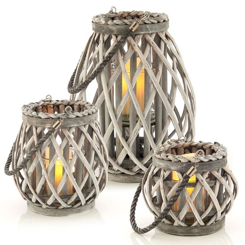 Livivo willow lanterns set - livivo,