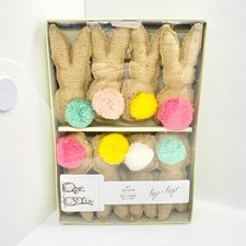 Burlap Pom Pom Bunny Rabbit