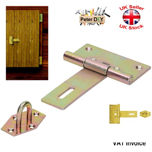 Hasp and staple yellow - hasp,