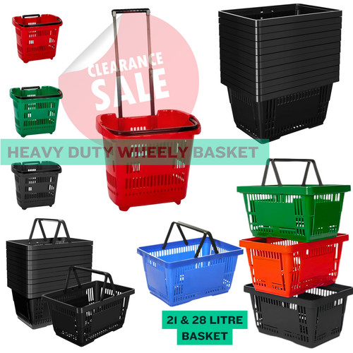 Plastic shopping basket with - plastic,