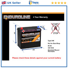 Battery fits BEDFORD KB RASCAL