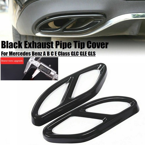 2pcs black exhaust - 2pcs, tip