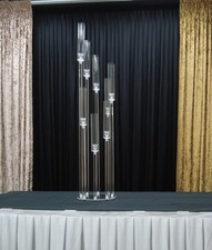 8 Heads Glass Candle Holders