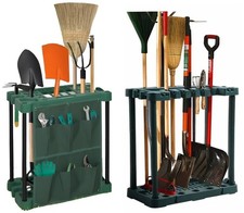Garden Tool Tidy Stand Caddy Storage Organiser Holder Garage Equipment Shed Rack