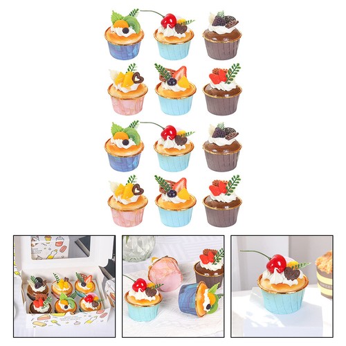 Pcs artificial cupcakes - 12,