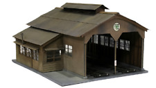 HOn30/HOe Scale M's 2-Stall Engine House Kit H0e Narrow Gauge Locomotive Shed
