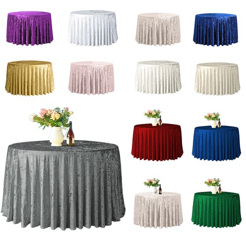 Velvet tablecloth round 132 - 70,