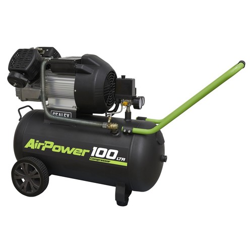 Sealey sac10030ve 100l twin - sac10030ve,