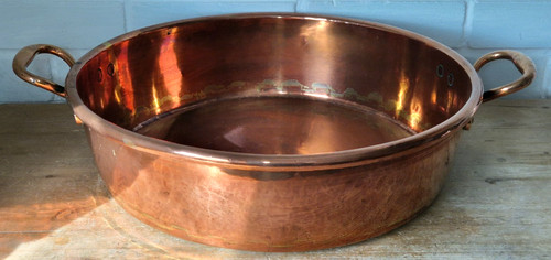 Large antique heavy - large, copper