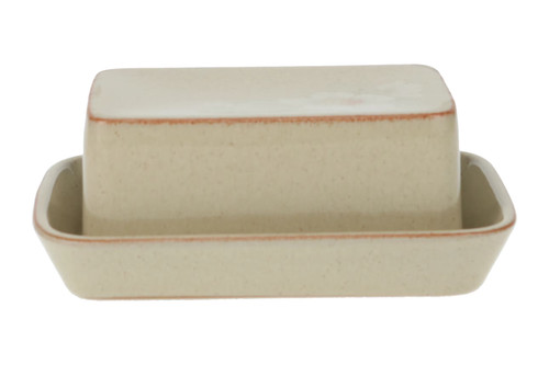 Denby daybreak butter dish - -,
