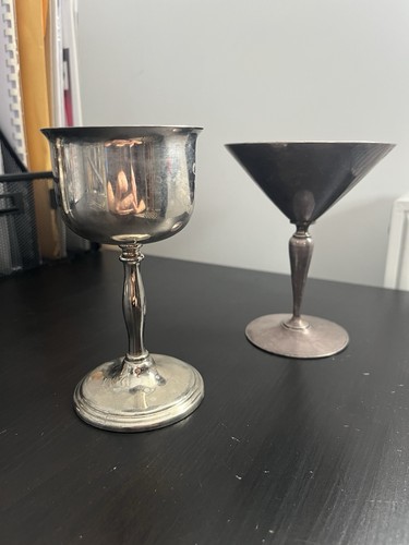 Silver plated goblet - silver-plated, metal