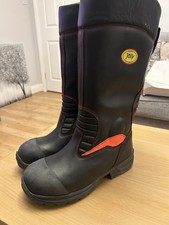 Jolly 9106/G Firefighter Safety Boots Leather, Size UK 9 EU 43 New Inc Tags &box