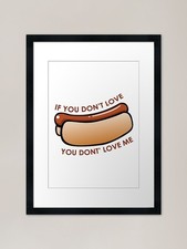 HotDog Framed Art Print Framed