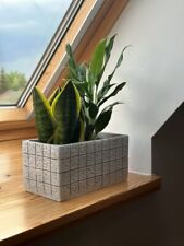 Concrete Flower Pot LARGE Trough Home Decor Modern Plant Pots Indoor Garden