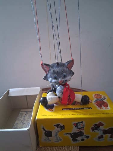 Pelham puppet black cat - pelham,