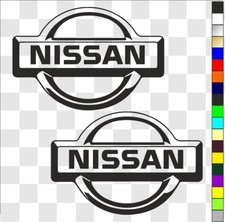 Nissan (2) x 2 stickers decals