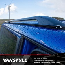 FOR VW LWB TRANSPORTER T6 T6.1 VANSTYLE CAMPER DAYVAN AWNING RAIL C-TRACK BLACK