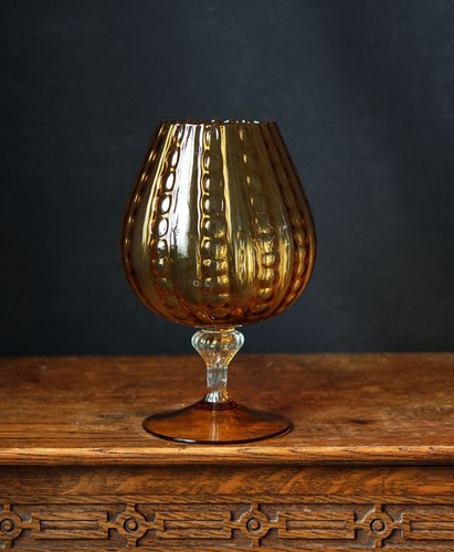 Vintage amber glass large - vintage,