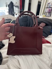 RADLEY Small Black Vintage Leather Grab Bag