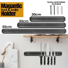 Magnetic Wall Mounted Knife Store Back Strip Kitchen Utensil Holder Storage Bar