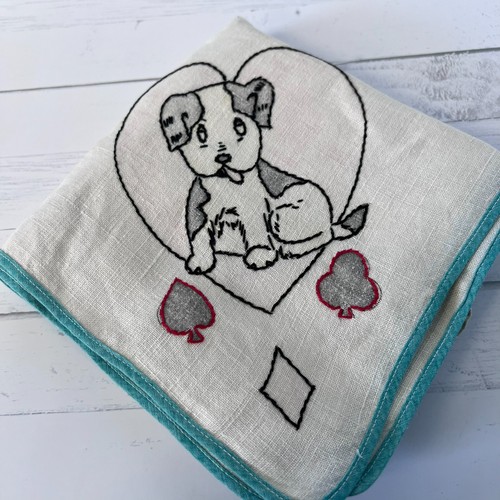 Vintage hand embroidered linen - vintage,