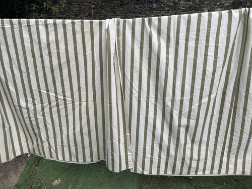 Pair green cream cotton - pair,