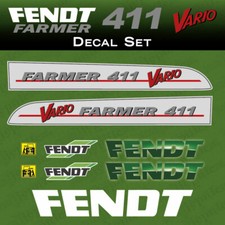 Fendt Farmer 411 Vario Tractor Gray Aftermarket Decal Aufkleber Sticker Set