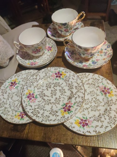 Vintage tea cups saucers - tea,