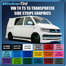Fits VW T4 T5 T6 TRANSPORTER CAMPER VAN SIDE STRIPE DECAL STICKER GRAPHICS SET