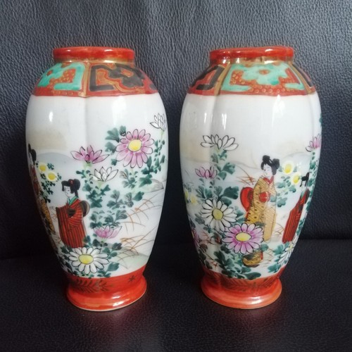 Pair japanese geisha ware - japanese,