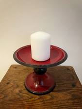 Large Red Candle Holder -