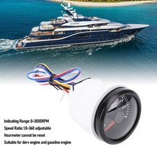 ⁺Black 52mm Tachometer