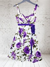 Debut Purple White Rose Floral