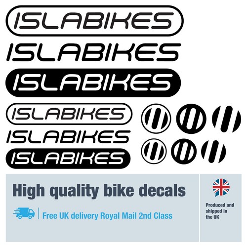 Islabikes bike decals - decals, labels