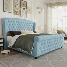 Luxury Tulip Wing Sleigh Bed