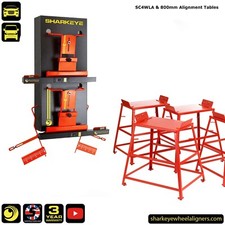  SharkEye SC4WLA Wheel Alignment Gauges & 80cm Wheel Alignment tables. UK made. 