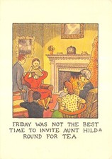 GLEN BAXTER POSTCARD AUNT